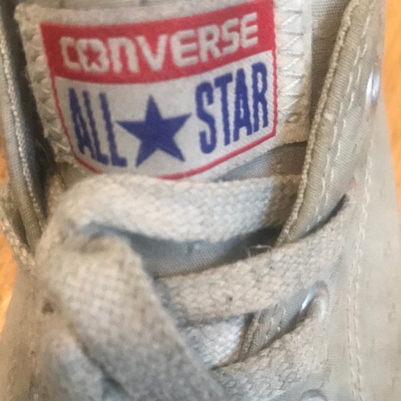 Converse Dainty Ox Dolphin Grey Stitched Pattern - Picture 2 of 6